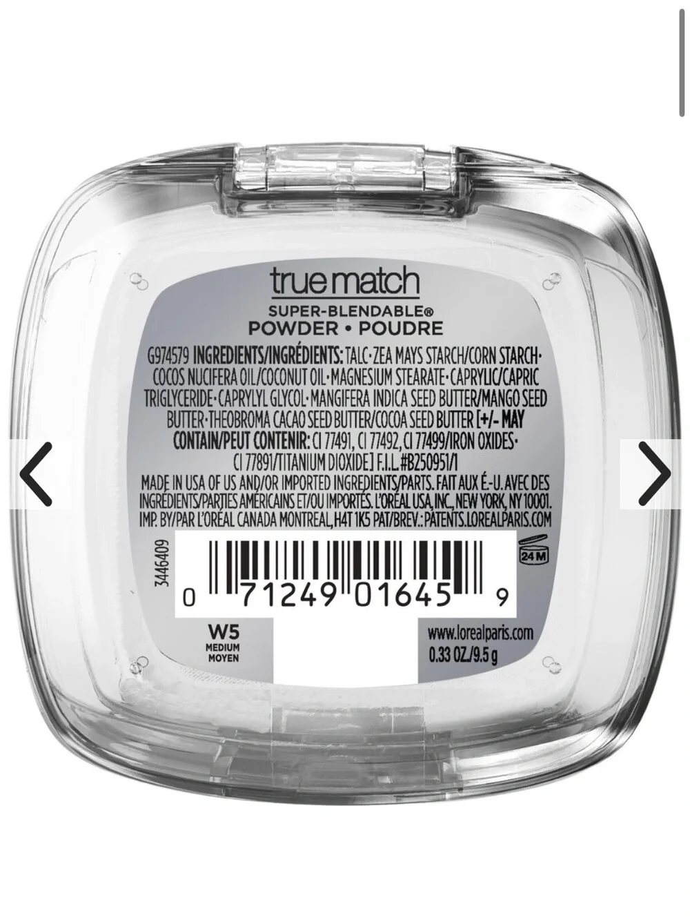 L'Oreal True Match Super-Blendable Pressed Powder W5 Medium Beige